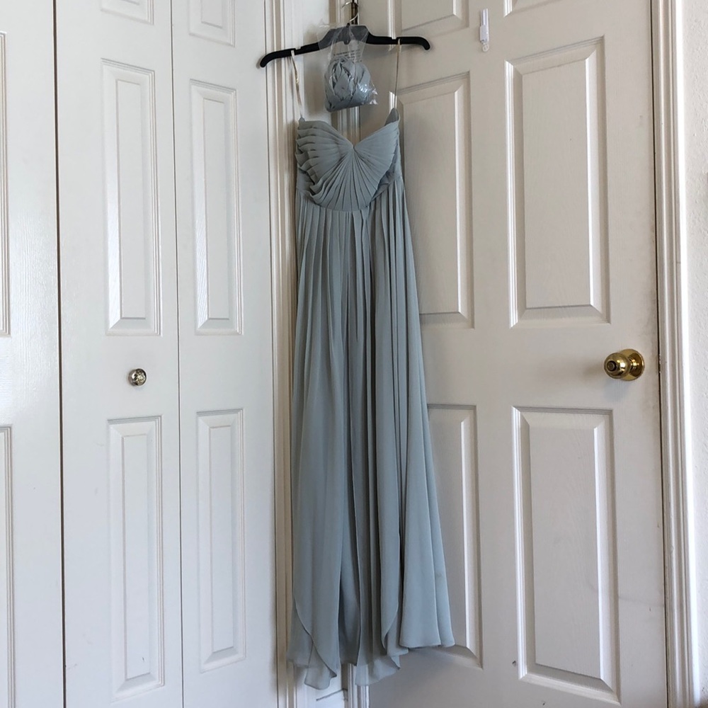 Jenny Yoo Mira dress in morning mist